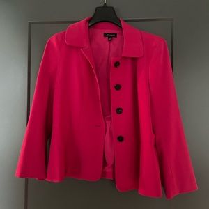 HOT PINK Ann Taylor Peplum Blazer
